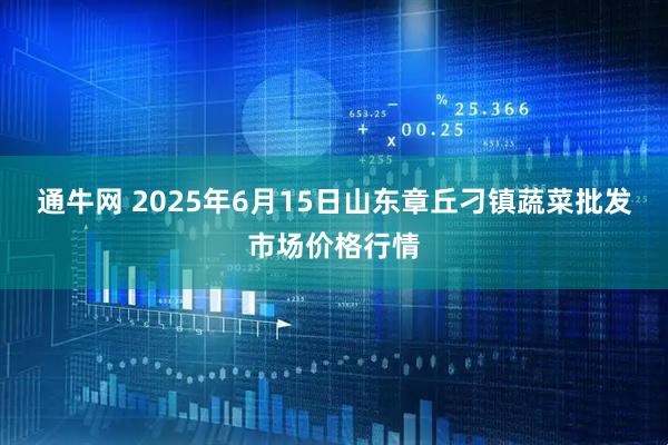 通牛网 2025年6月15日山东章丘刁镇蔬菜批发市场价格行情